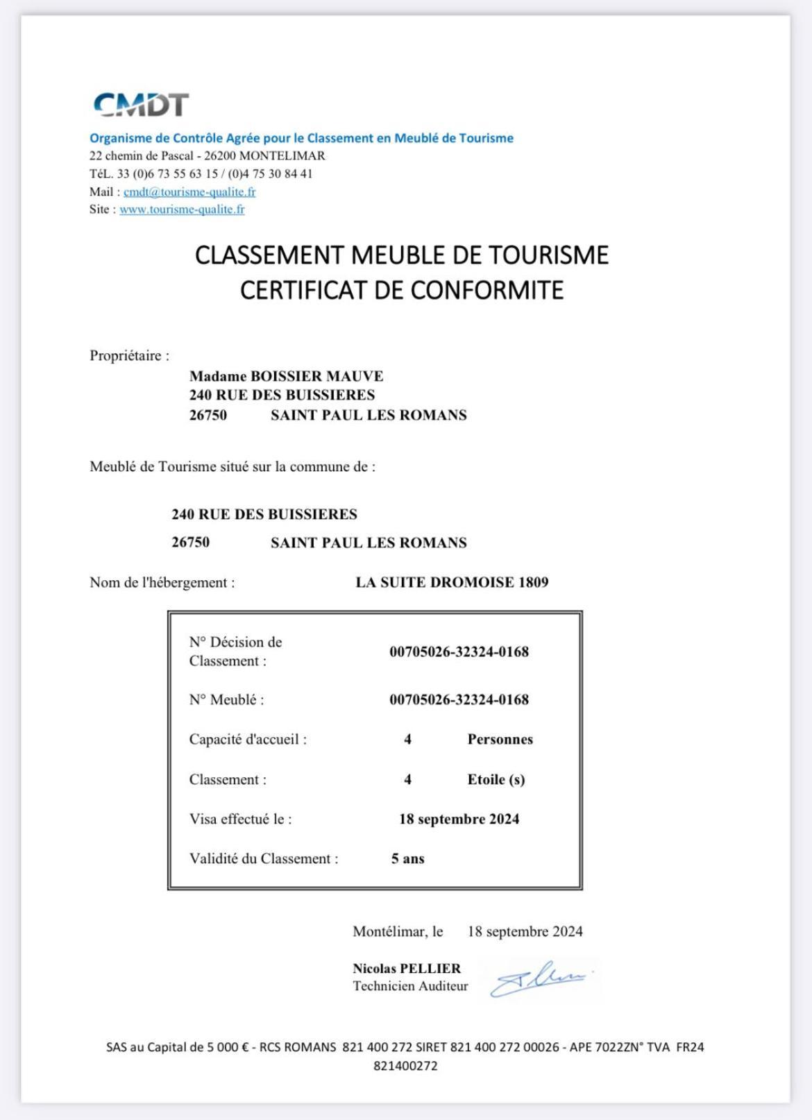 La Suite Dromoise 1809 Saint-Paul-les-Romans Ngoại thất bức ảnh